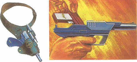 closeups of guns in Personal Attack Kit