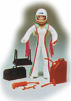 Racing set displayed