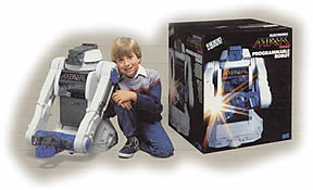 boy with Maxx robot