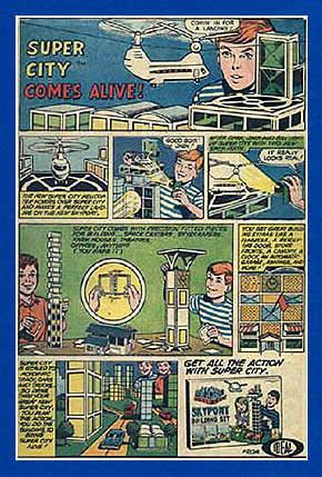 Comic strip illustration of Skyport Set